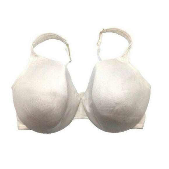 Cacique Lane Bryant Womens Bra Smooth Satin Full Coverage 40DDD Ivory Bisque - Picture 6 of 8